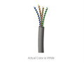 500ft CAT5e Solid Cable - White Plenum  Part# 27345