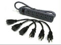C2g 2706x 6-outlet Surge Suppressor With (3) 1ft Outlet Saver Power Extension Cords Part# 1996959