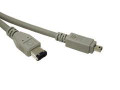 6 ft IEEE1394 Firewire Cable 6-Pin/4-Pin Part# 1612753