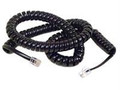 Coiled Telephone Handset Cord 25ft Black Part# 980360