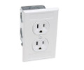 Suttle Surge Protected 110v Oultet Kit -  Includes J-Box and Faceplate (white)