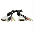 4-IN-1 USB DVI KVM SWITCH CABLE W/ AUDIO Part# 2577559