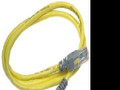 CAT5e X-over Cable RJ45M/RJ45M 3 yellow Part# 244281