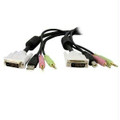 Startech.com 4-in-1 Usb Dvi Kvm Switch Cable W/ Audio Part# 2577558