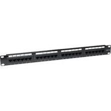 INTELLINET IPP-19C624-1U, 24-Port CAT6 Patch Panel, Part# 520959