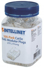 Intellinet IMP-C5E-ST100 Cat5e Modular Plugs, IMP-C5E-ST100, Part#790055