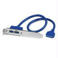 Startech.com Add 2 Usb 3.0 A Female Ports To The Back Of Your Computer - Usb 3.0 Plate - Usb Part# USB3SPLATE