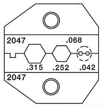 Greenlee DIE RG58/BELDEN-8281 50-75 OHM BLISTER ~ Part# PA2047