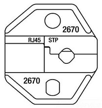 Greenlee DIE S.S. RJ45 STP SHORT BLISTER 