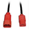 Tripp Lite 4-ft. 18 Awg Power Cord (iec-320-c14 To Iec-320-c13) With Red Connectors Part# P004-004-RD