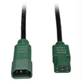 Tripp Lite 4-ft. 18 Awg Power Cord (iec-320-c14 To Iec-320-c13) With Green Connectors Part# P004-004-GN