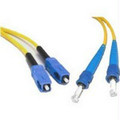 C2g C2g 4m Sc-st 9/125 Os1 Duplex Singlemode Fiber Optic Cable (plenum-rated) - Yell Part# 34517