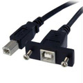 Startech.com 3 Ft Panel Mount Usb Cable B To B - F/m Part# USBPNLBFBM3