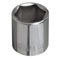 Klein Tools 3/8-Inch Drive  19 mm Metric 6-Point Socket Part# 65919
