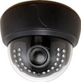 SPECO HLED31D7B Indoor Plastic Dome w/ IR,3.6mm Fixed Lens, 650 TVL, 12/24V, OSD, Black Housing, Part No# HLED31D7B