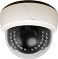 SPECO HLED31D7W Indoor Plastic Dome w/ IR, 3.6mm Fixed Lens, 650 TVL, 12/24V, OSD, White Housing, Part No# HLED31D7W