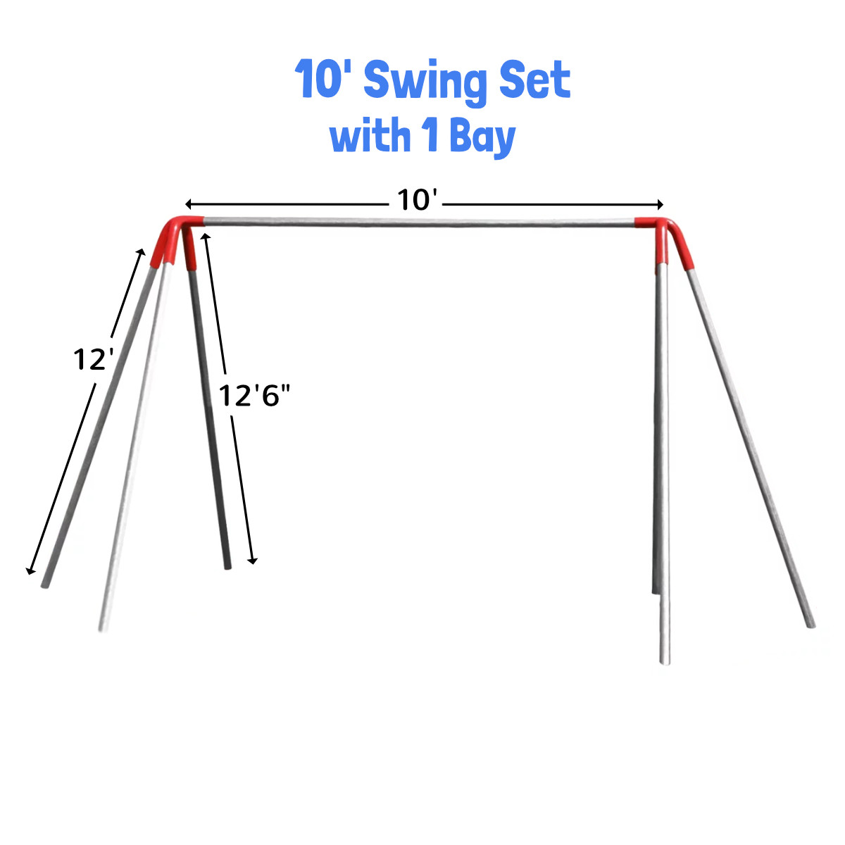 Heavy Duty 3 Legged End Frame Swing Set