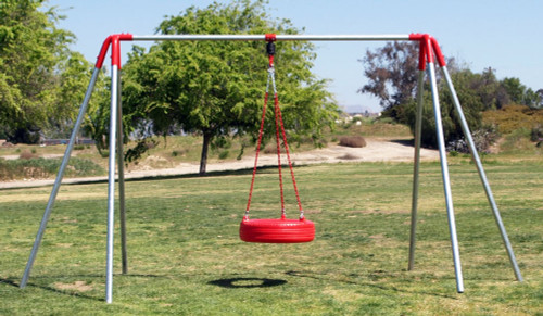 red swing set
