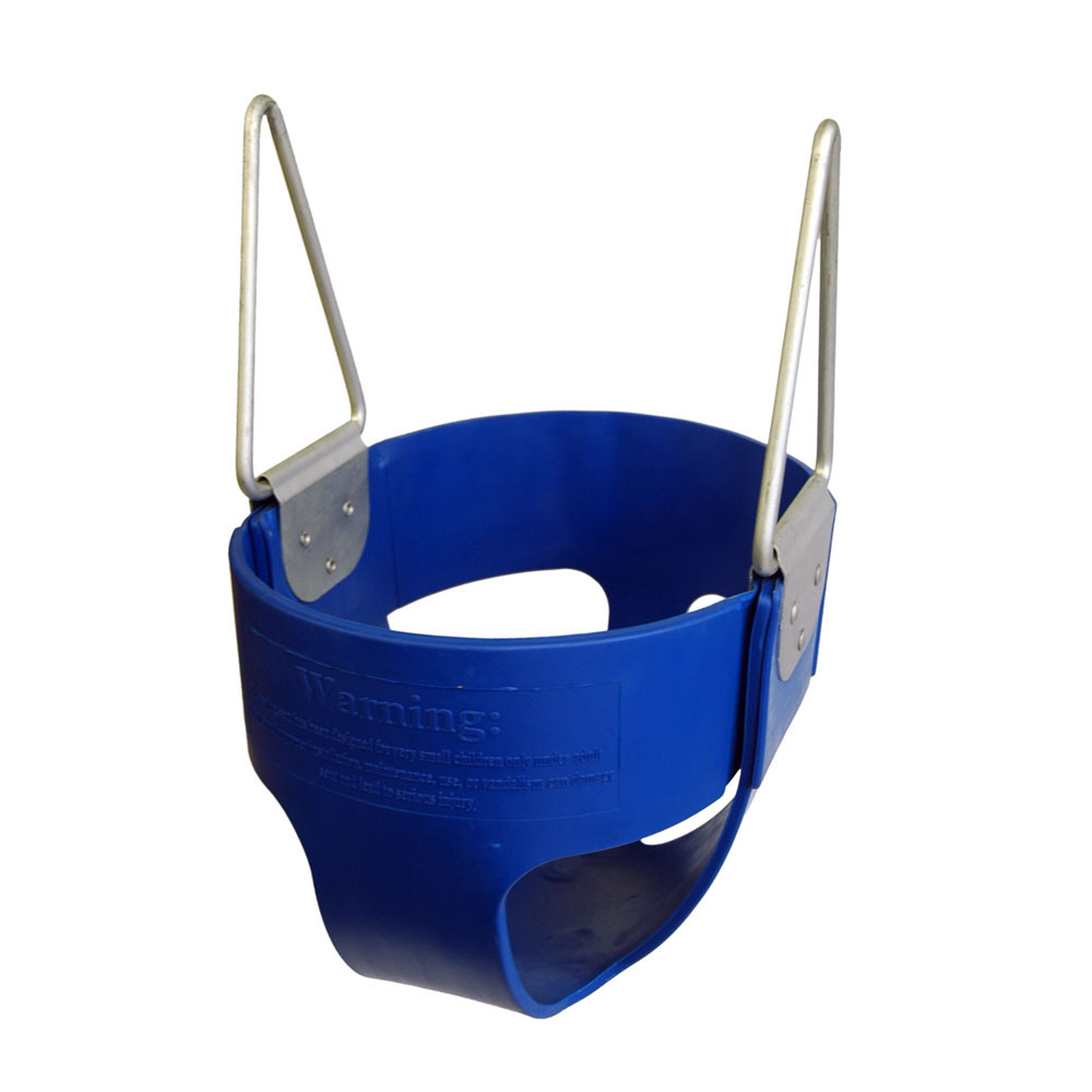 Commercial Rubber Full Bucket Swing Seat - Blue