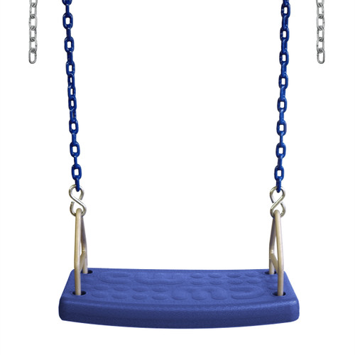 Molded Flat Swing Seat with 8'6" Plastisol Chain (S-174)