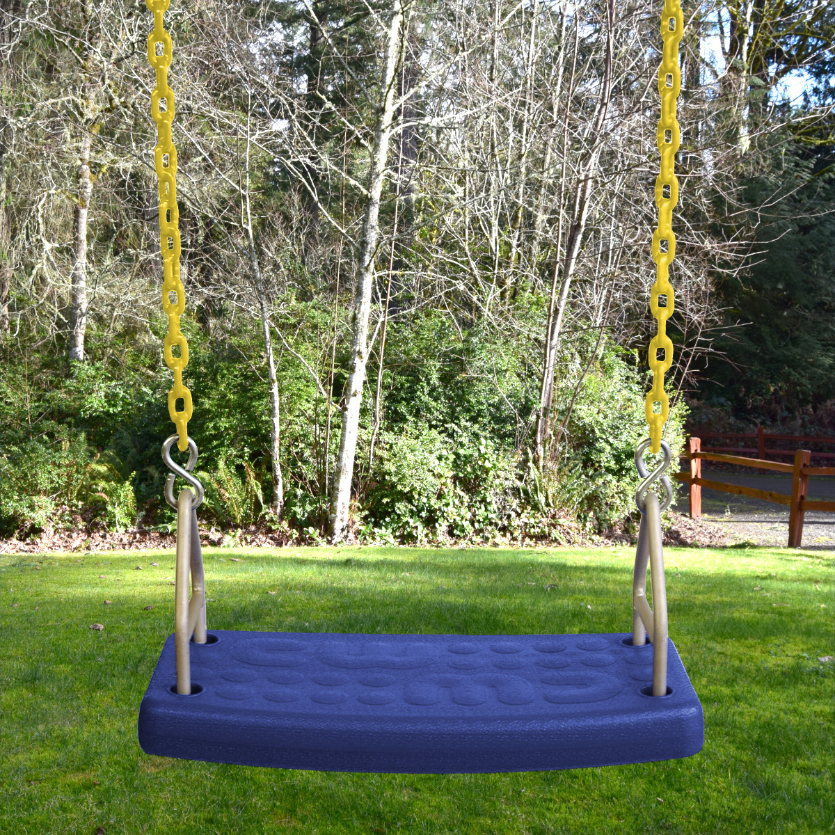 Molded Flat Swing Seat with Fully Coated Chain
