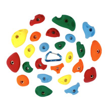 Atomik Climbing Holds - Bolt-Ons (Set of 24) - Mixed Bright Tones