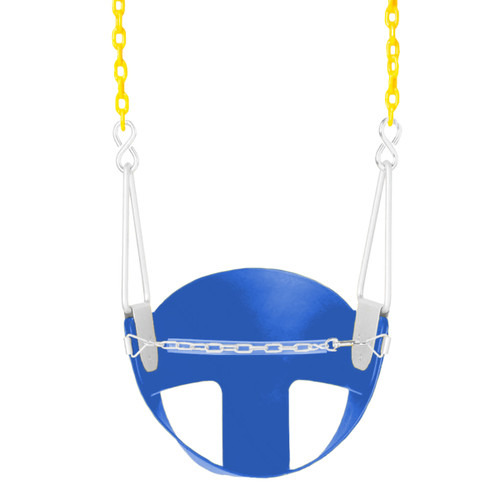CoPoly Half Bucket Swing Seat with 5'6" Plastisol Chain (S-132R)
