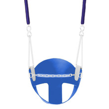 CoPoly Half Bucket Swing Seat with 8'6" Soft Grip Chain (S-138R)