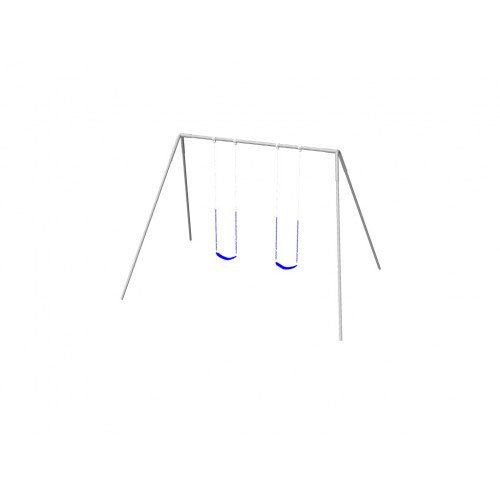 Metal A-Frame Swing Set with 2 Swings (CP-AF20)