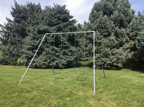 Metal A-Frame Swing Set with 2 Swings (CP-AF20)