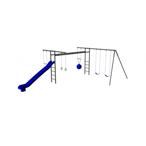 Metal Super Swing Set with Slide (CP-SS31)