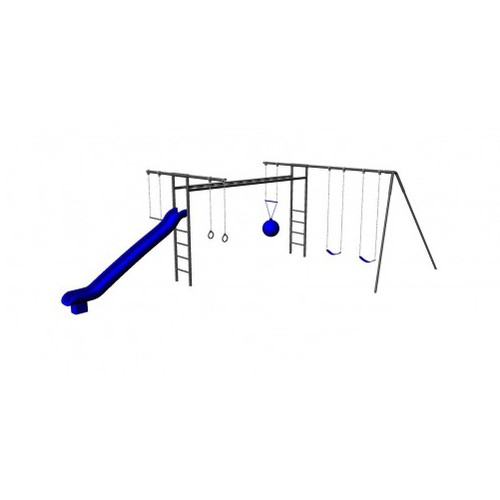 Metal Super Swing Set with Slide (CP-SS31)
