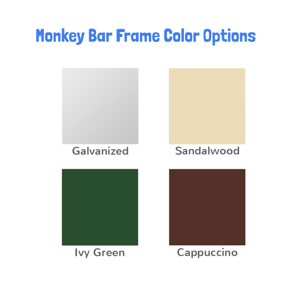 Classic Metal Monkey Bar Set - Color Options