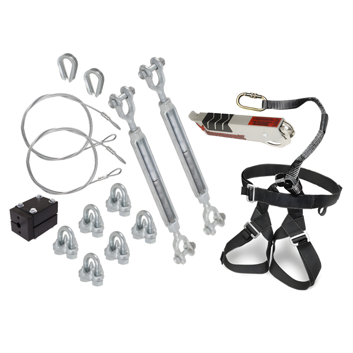 Junior Zip Line Brake Kit Unique Adjustable Length and Strength Made in England 