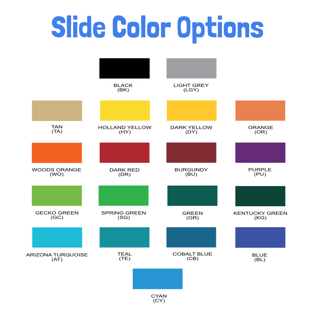 SPI Standard Slide Color Option
