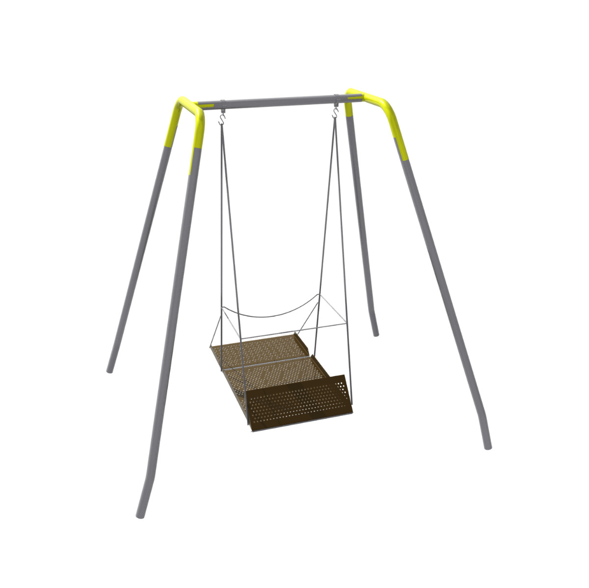 ADA Wheelchair Swing Platform with Frame (381-404H) - Permanent