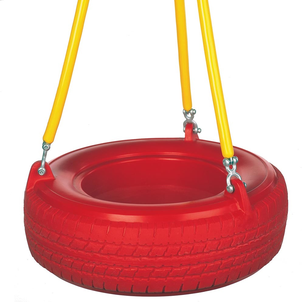 Plastic Tire Swing with Soft Grip Chain