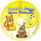 INSTANT DOWNLOAD - Friendly Songs Downloadable Personalized Music CDs - STANDARD NAMES