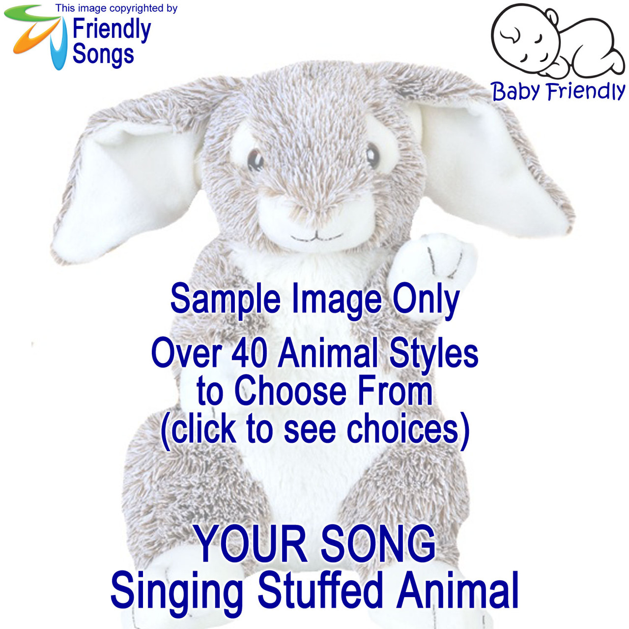 Custom music 2025 stuffed animal