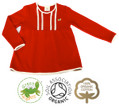 Baby Girls Red Long Sleeve Smock Top