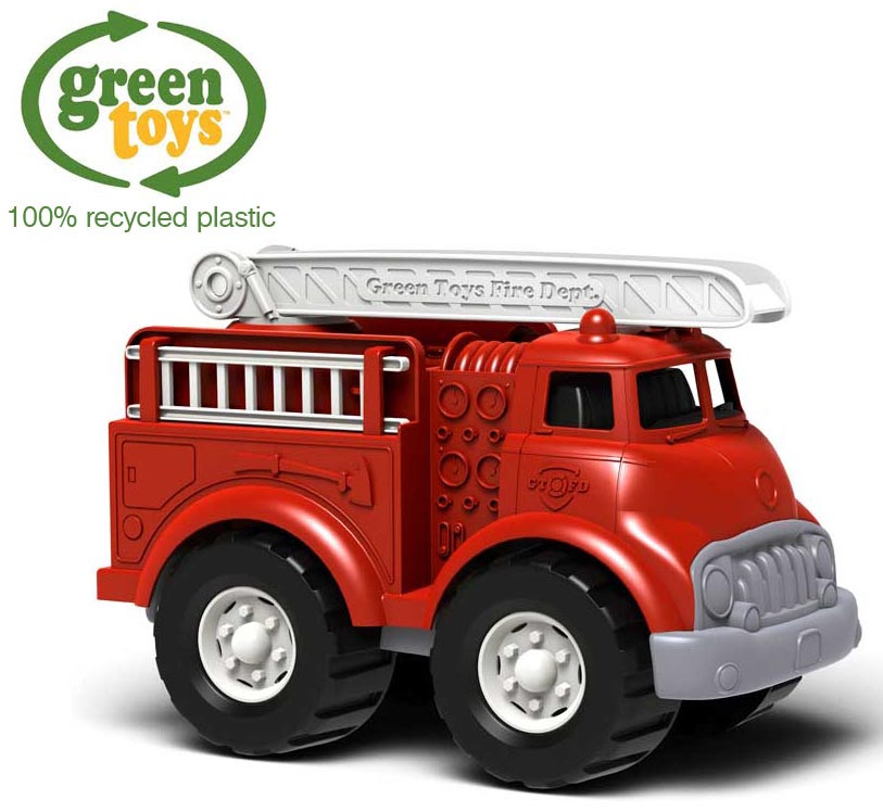 Green Toys Kids Fire Engine Recycled Plastic Eco Toy
