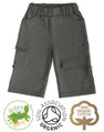 Baby Boys Charcoal Grey Shorts with Roll Ups