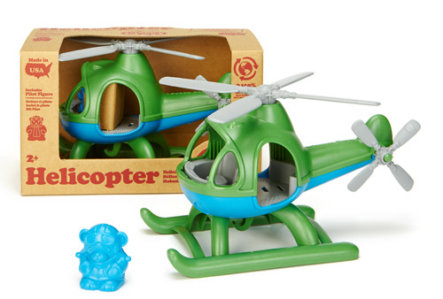 Hélicoptère en plastique recyclé Bleu (2-6 ans) Green Toys - Dröm