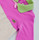 Green Nippers 'Betty Bow' organic girls baby grow detail