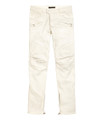 Balmain For H&M Coated Biker Jeans - White #24-9932
