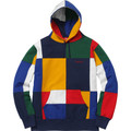 Supreme Patchwork Hooded Sweatshirt - Navy