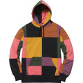 Supreme Patchwork Hooded Sweatshirt - Black