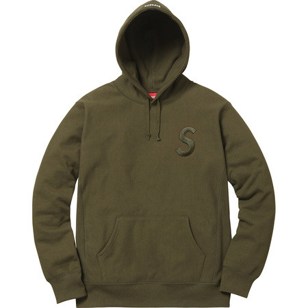 tonal s logo hooded sweatshirt