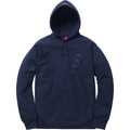 Supreme Tonal S Logo Hooded Sweatshirt - Navy