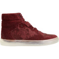 Balenciaga Distressed Corduroy High Top Sneaker - Bordeaux